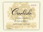 Carlisle - Zinfandel Monte Rosso Vineyard 2010