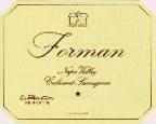 Forman - Cabernet Sauvignon Napa Valley 2016