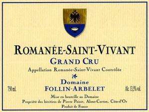 Domaine Follin Arbelet - Romanee St. Vivant 2014 (750ml) (750ml)