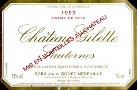 Chateau Gilette - Sauternes Creme De Tete 1999 (750ml) (750ml)