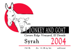 Donkey And Goat Winery - Syrah El Dorado Carson Ridge Vineyard 0