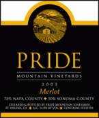 Pride - Merlot Napa-Sonoma Counties 2011