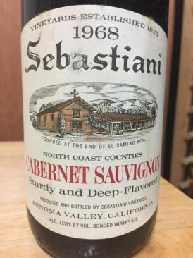 Sebastiani Vineyards - Cabernet Sauvignon 1968 (750ml) (750ml)