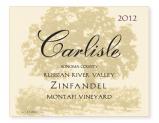 Carlisle - Zinfandel Russian River Valley Montafi Ranch 2012
